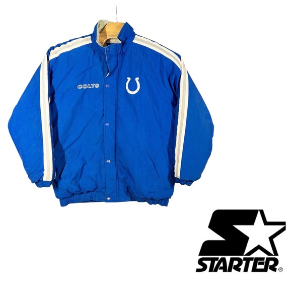 Vtg Starter Indianapolis Colts Puffer Jacket Mens XL NFL Football‎ 90s